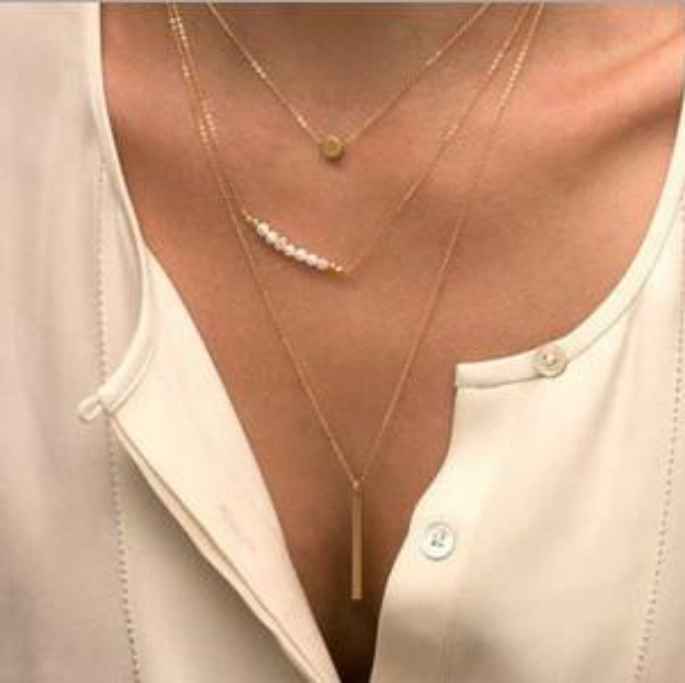 💥Multi layered gold necklace